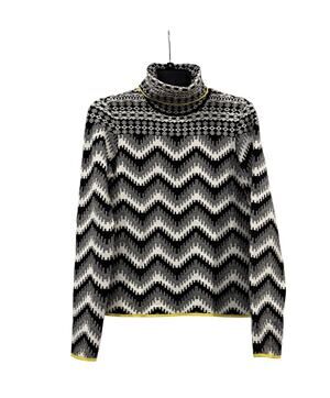 Anthropologie Maeve Ski Slope Turtleneck Sweater M Geometric Outdoors Warm